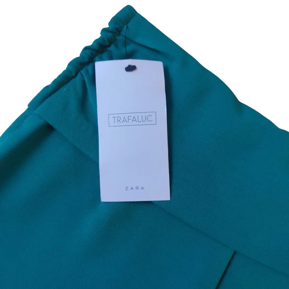 NWT Zara Teal Size Zip Shorts - Picture 7 of 8